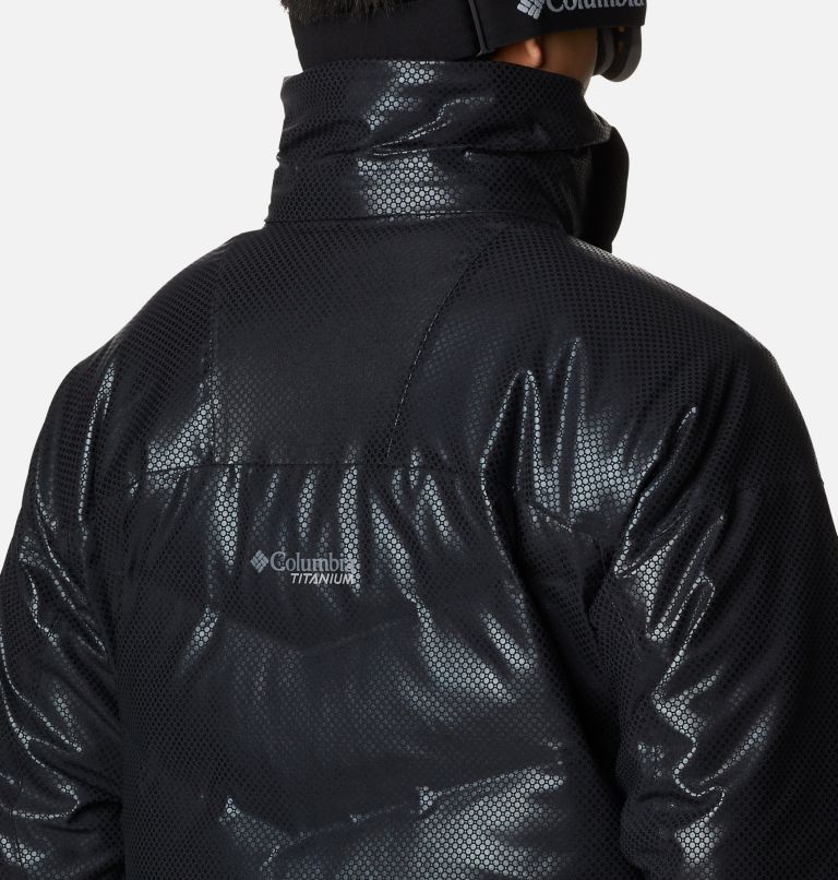 Men's Powder Keg Black Dot Waterproof Down Ski Jacket, Color: Black, image 10