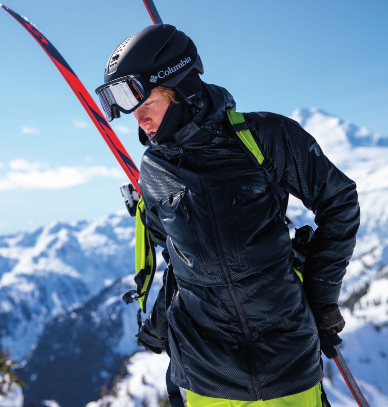 Thumbnail: Men's Powder Keg Black Dot Waterproof Down Ski Jacket, Color: Black, image 13