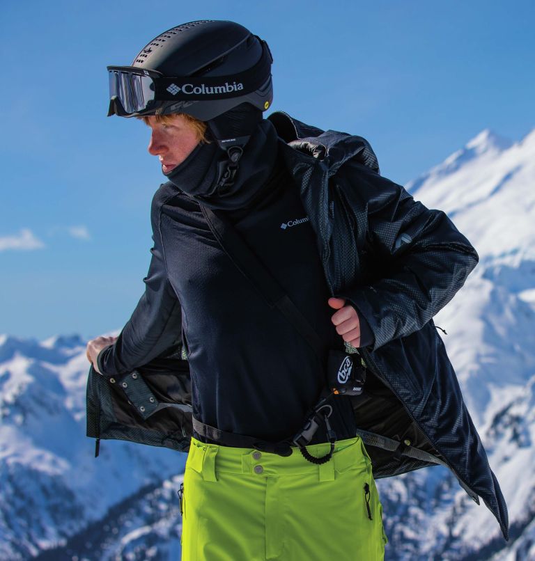 Men's Powder Keg Black Dot Waterproof Down Ski Jacket, Color: Black, image 14