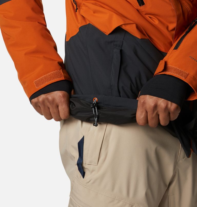 Men's Aerial Ascender Insulated Jacket, Color: Black, Warm Copper, image 12
