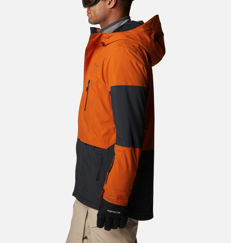 Men's Aerial Ascender Insulated Jacket, Color: Black, Warm Copper, image 3