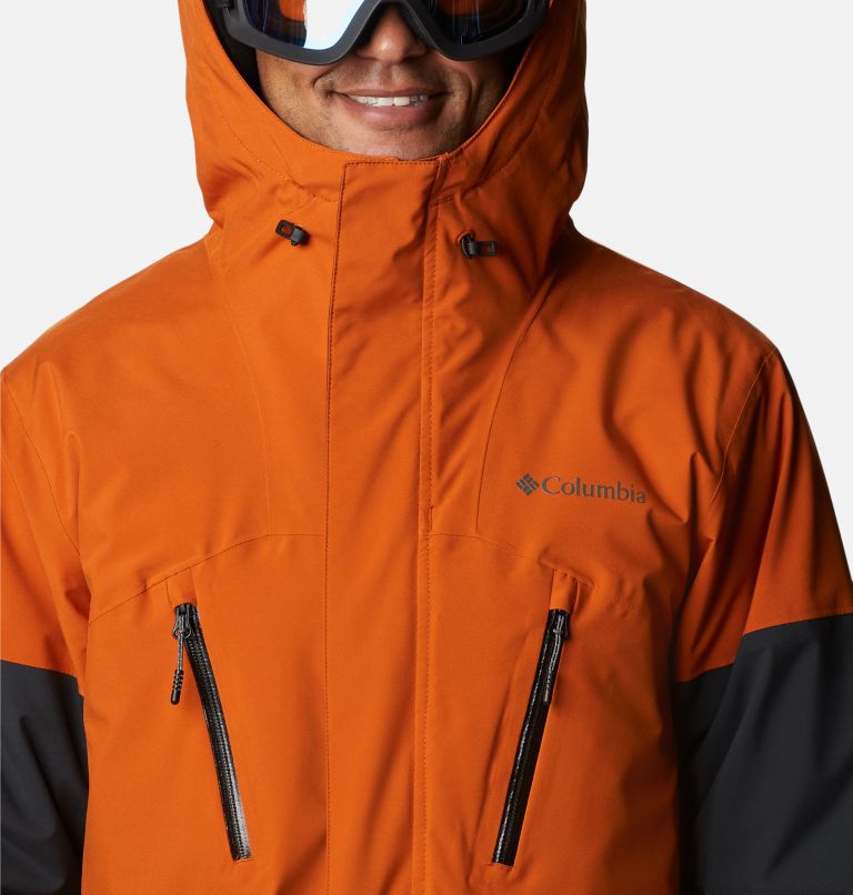 Men's Aerial Ascender Insulated Jacket, Color: Black, Warm Copper, image 4