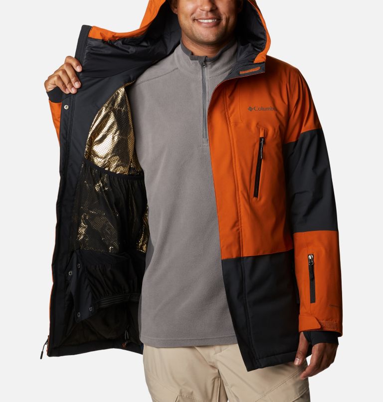 Thumbnail: Men's Aerial Ascender Omni-Heat Infinity Insulated Jacket, Color: Black, Warm Copper, image 5