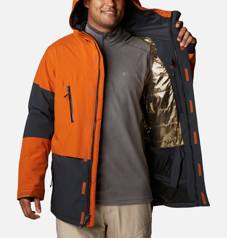 Thumbnail: Men's Aerial Ascender Omni-Heat Infinity Insulated Jacket, Color: Black, Warm Copper, image 6