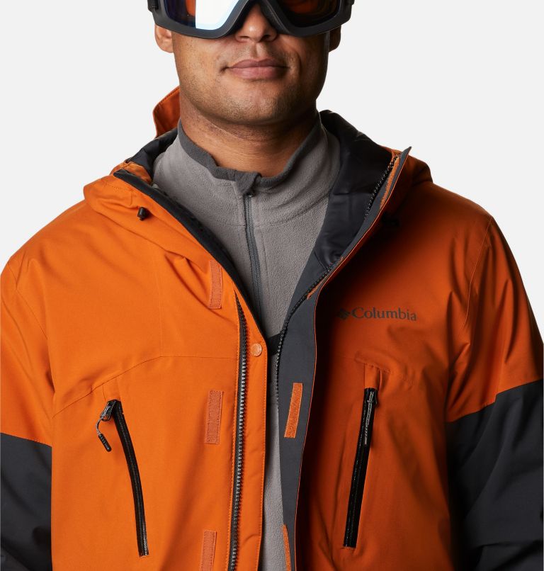 Men's Aerial Ascender Insulated Jacket, Color: Black, Warm Copper, image 8
