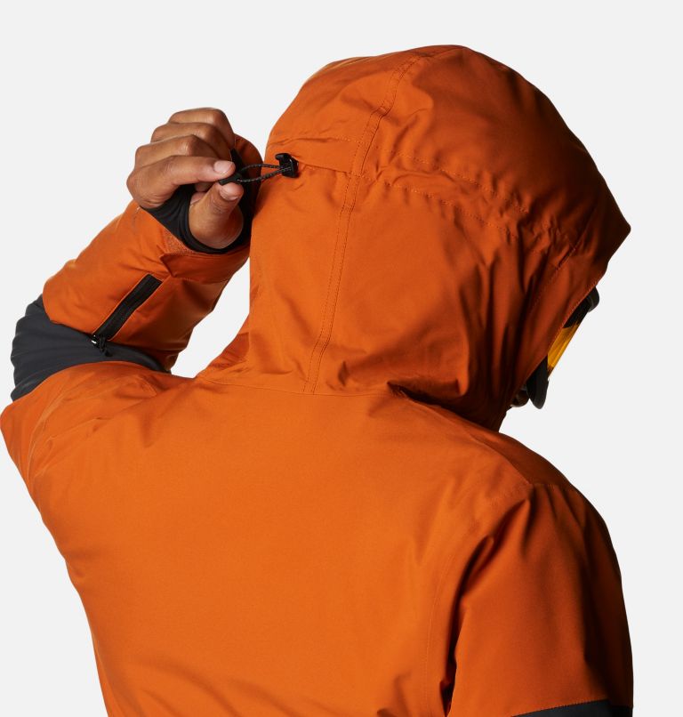 Men's Aerial Ascender Insulated Jacket, Color: Black, Warm Copper, image 9