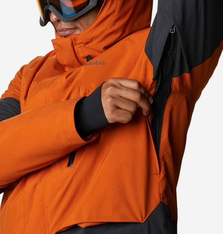 Men's Aerial Ascender Insulated Jacket, Color: Black, Warm Copper, image 10
