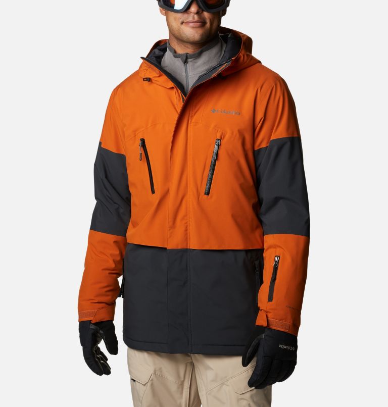 Men's Aerial Ascender Insulated Jacket, Color: Black, Warm Copper, image 1