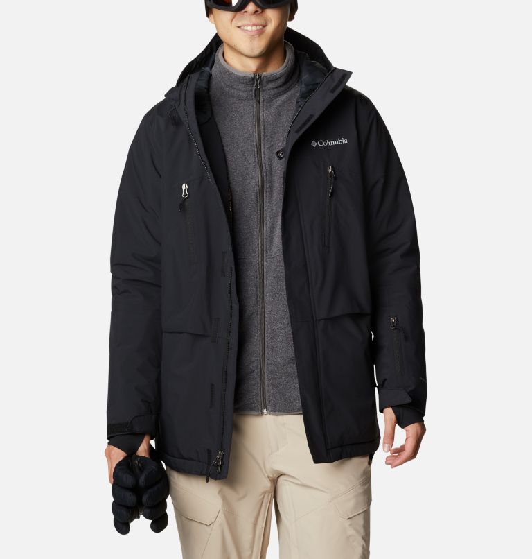 Men's Aerial Ascender Waterproof Ski Jacket, Color: Black, image 13