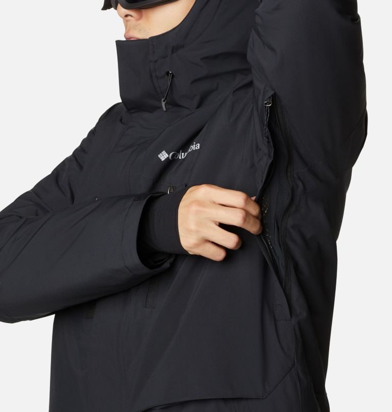 Men's Aerial Ascender Waterproof Ski Jacket, Color: Black, image 9