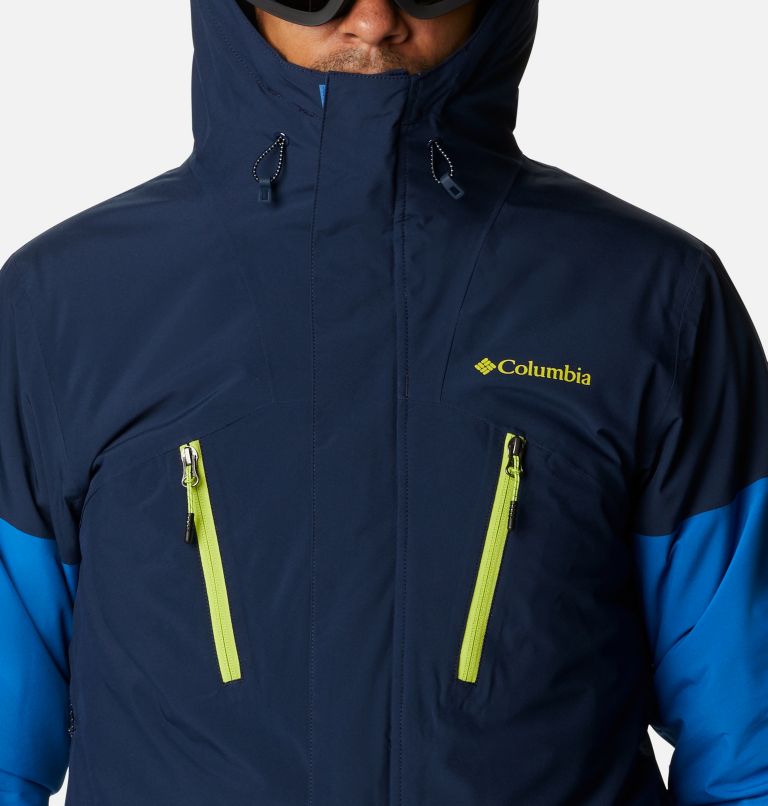 Men's Aerial Ascender Waterproof Ski Jacket, Color: Collegiate Navy, Bright Indigo, image 4