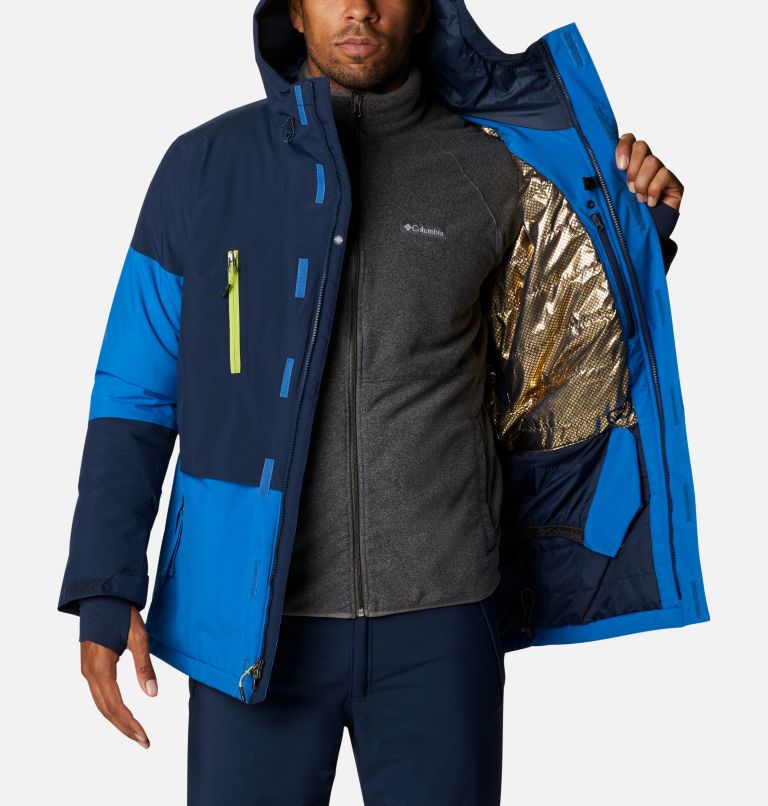 Thumbnail: Men's Aerial Ascender Waterproof Ski Jacket, Color: Collegiate Navy, Bright Indigo, image 5