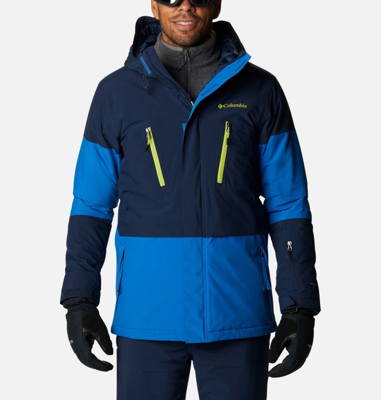 Thumbnail: Men's Aerial Ascender Waterproof Ski Jacket, Color: Collegiate Navy, Bright Indigo, image 1
