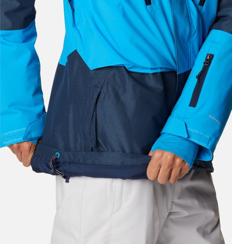 Men's Aerial Ascender Waterproof Ski Jacket, Color: Coll Navy Ripstop, Compass Blue, image 12