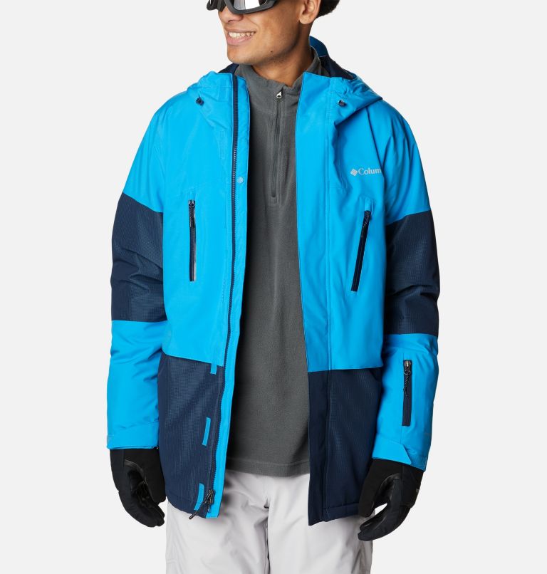 Thumbnail: Men's Aerial Ascender Omni-Heat Infinity Insulated Jacket, Color: Coll Navy Ripstop, Compass Blue, image 14