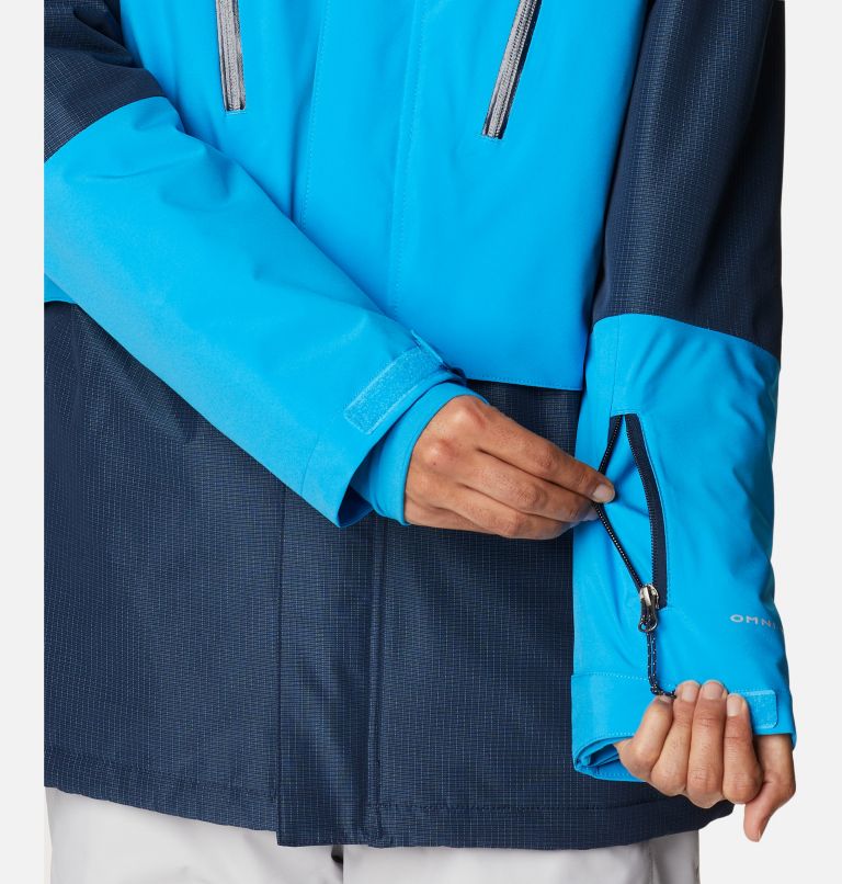 Men's Aerial Ascender Waterproof Ski Jacket, Color: Coll Navy Ripstop, Compass Blue, image 10