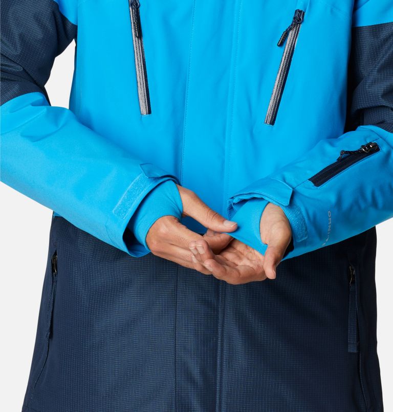 Men's Aerial Ascender Waterproof Ski Jacket, Color: Coll Navy Ripstop, Compass Blue, image 11