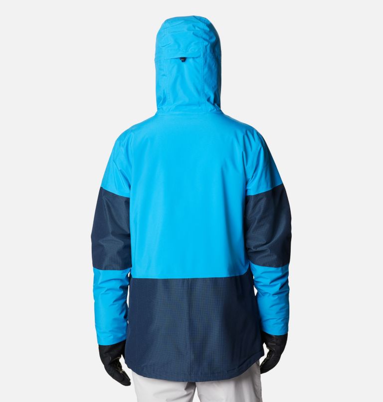 Men's Aerial Ascender Waterproof Ski Jacket, Color: Coll Navy Ripstop, Compass Blue, image 2