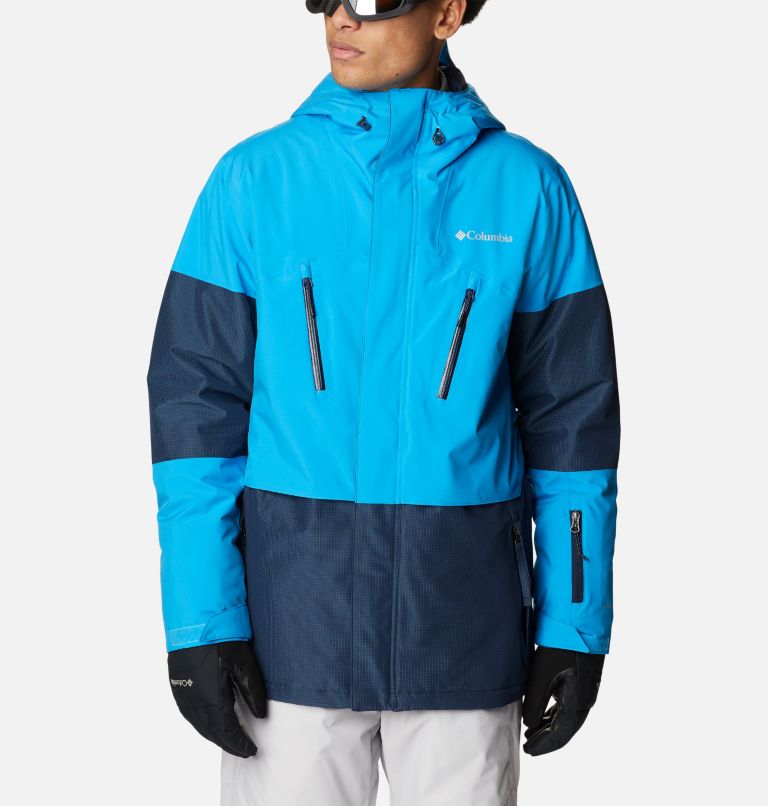 Men's Aerial Ascender Omni-Heat Infinity Insulated Jacket, Color: Coll Navy Ripstop, Compass Blue, image 1