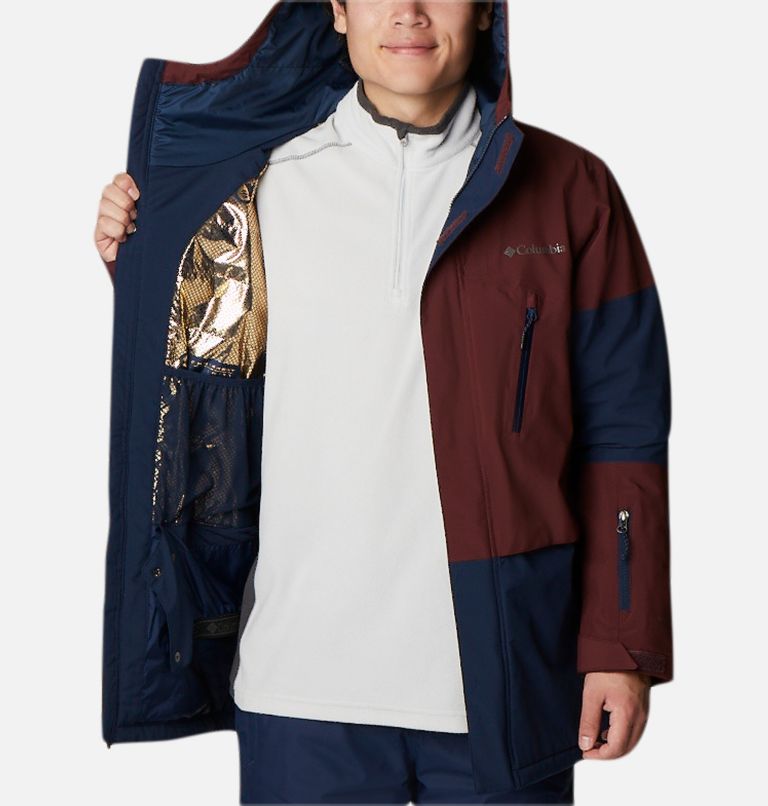 Thumbnail: Men's Aerial Ascender Omni-Heat Infinity Insulated Jacket, Color: Collegiate Navy, Elderberry, image 5