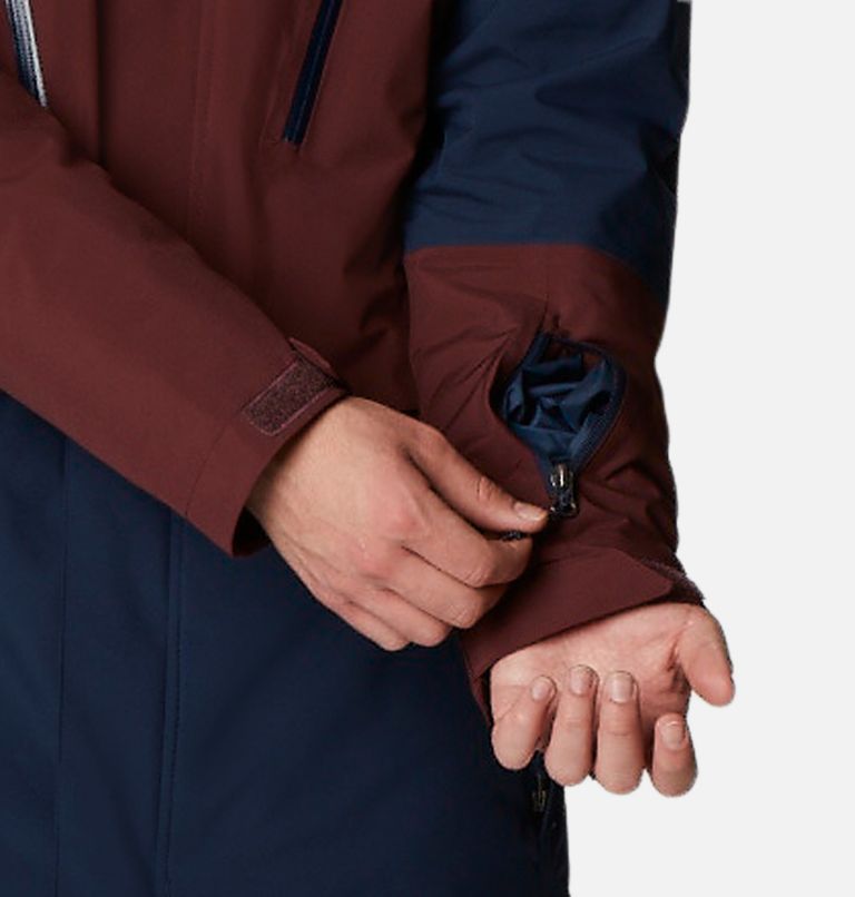 Men's Aerial Ascender Omni-Heat Infinity Insulated Jacket, Color: Collegiate Navy, Elderberry, image 9