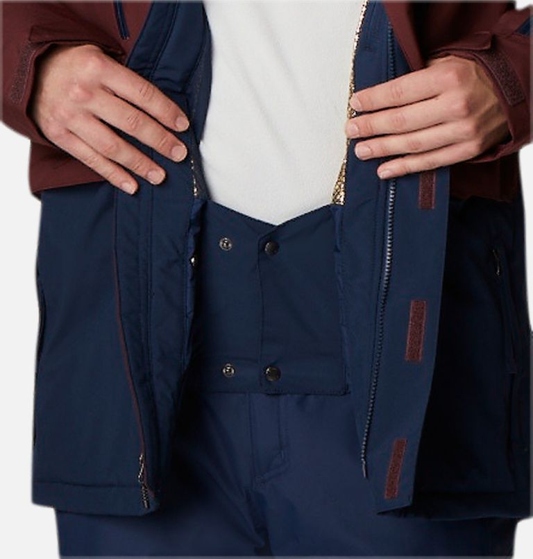 Men's Aerial Ascender Waterproof Ski Jacket, Color: Collegiate Navy, Elderberry, image 11