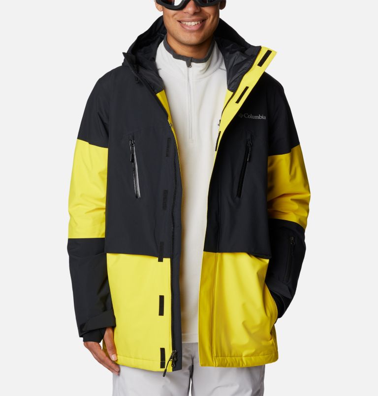 Men's Aerial Ascender Omni-Heat Infinity Insulated Jacket, Color: Laser Lemon, Black, image 14
