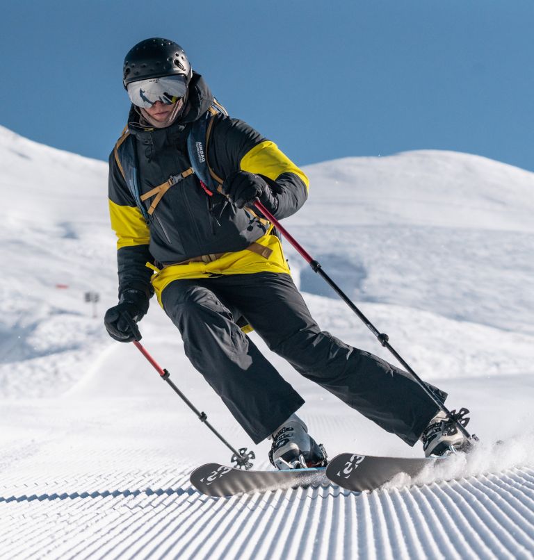 Thumbnail: Aerial Ascender wasserdichte Ski-Jacke für Männer, Color: Laser Lemon, Black, image 14