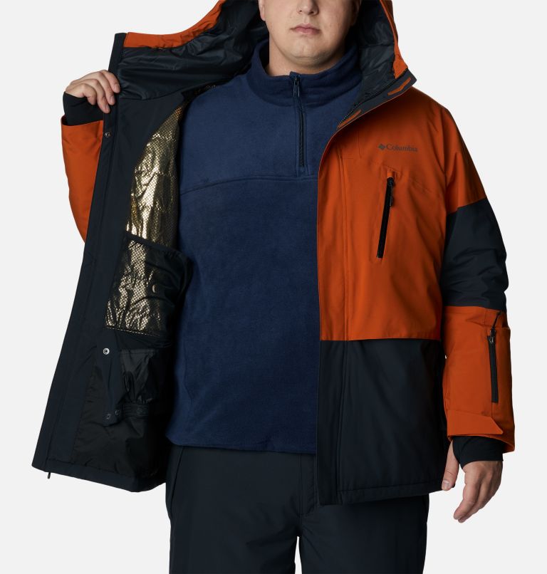 Thumbnail: Men's Aerial Ascender Omni-Heat Infinity Insulated Jacket - Big, Color: Black, Warm Copper, image 5