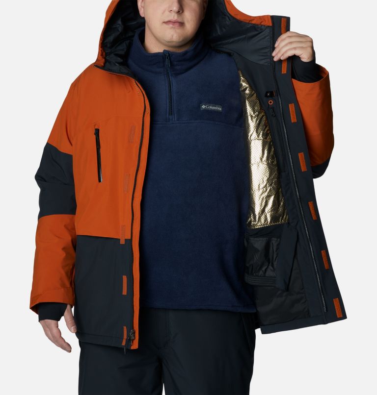 Thumbnail: Men's Aerial Ascender Omni-Heat Infinity Insulated Jacket - Big, Color: Black, Warm Copper, image 7