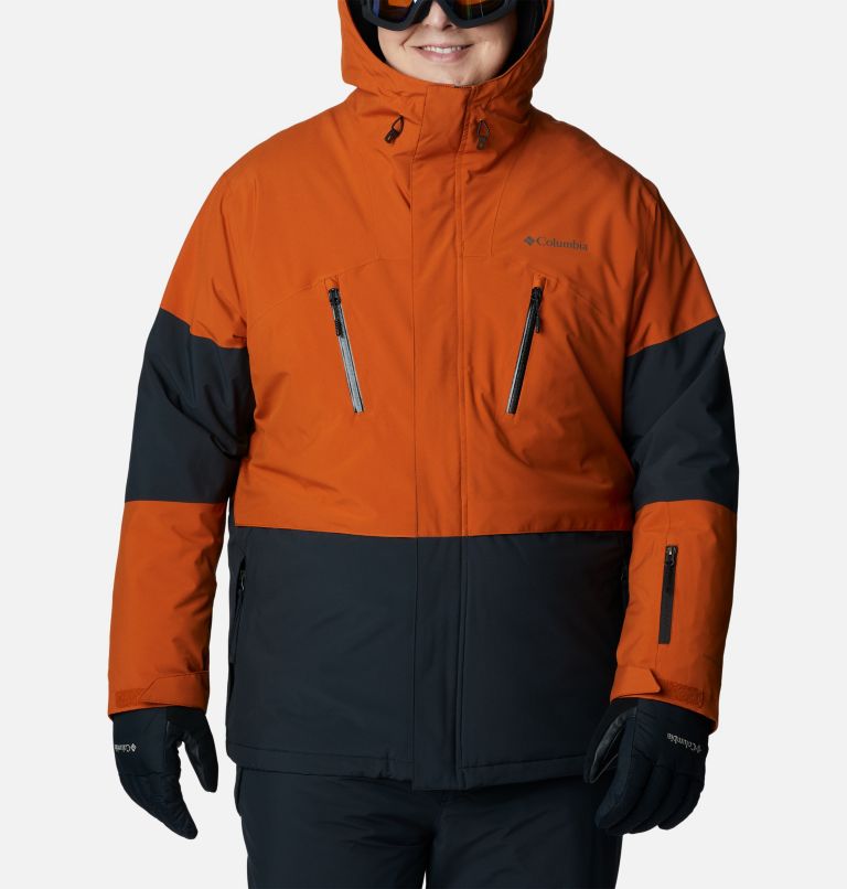 Thumbnail: Men's Aerial Ascender Omni-Heat Infinity Insulated Jacket - Big, Color: Black, Warm Copper, image 1