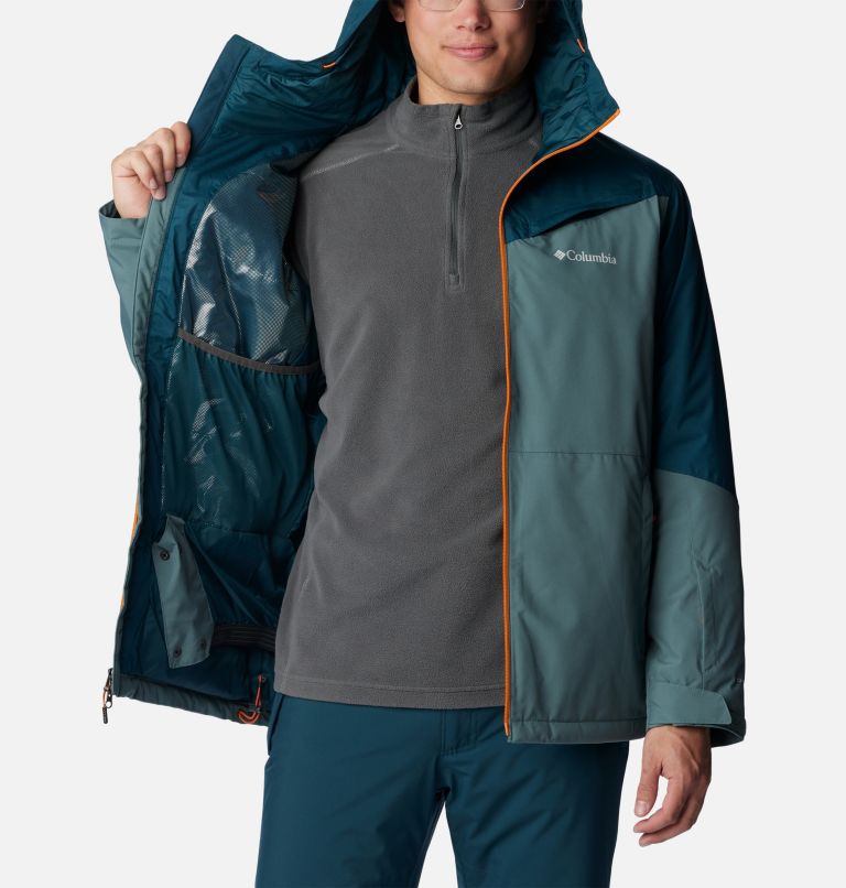 Men's Iceberg Point Waterproof Ski Jacket, Color: Metal, Night Wave, image 5