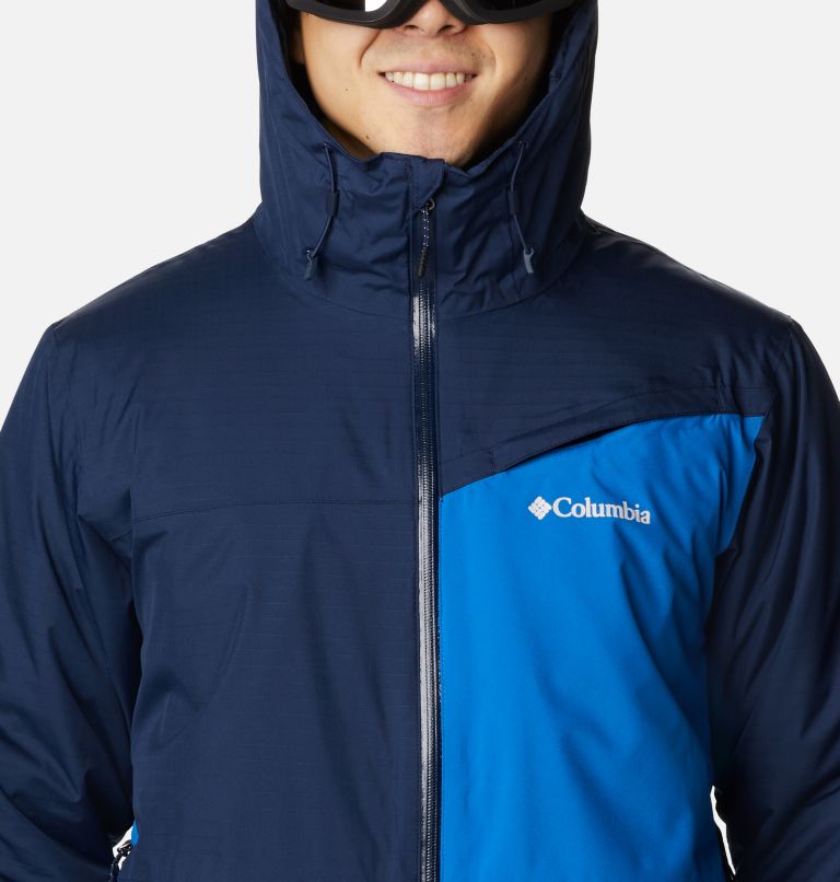 Men's Iceberg Point Jacket, Color: Bright Indigo, Collegiate Navy, image 4