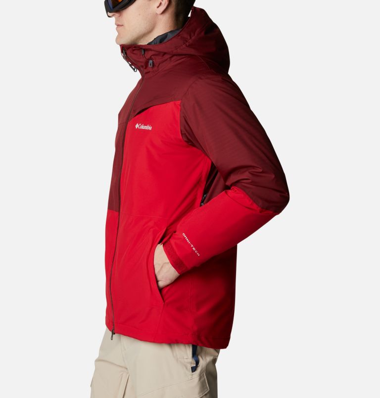 Thumbnail: Men's Iceberg Point Waterproof Ski Jacket, Color: Mountain Red, Red Jasper, image 3