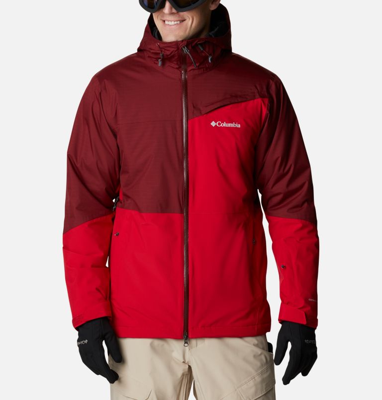 Thumbnail: Men's Iceberg Point Waterproof Ski Jacket, Color: Mountain Red, Red Jasper, image 1