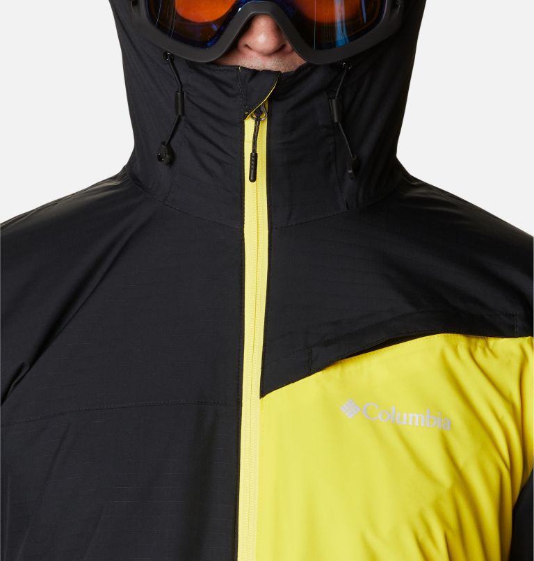 Veste de Ski Imperméable Iceberg Point Homme, Color: Laser Lemon, Black, image 4