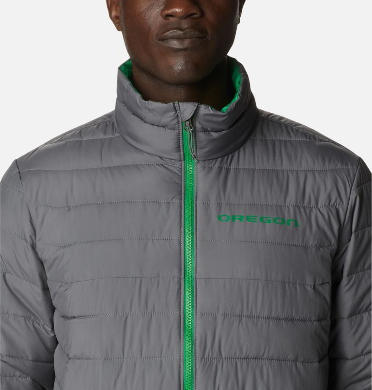 Men's Collegiate Powder Lite Jacket - Oregon, Color: UO - City Grey, image 4