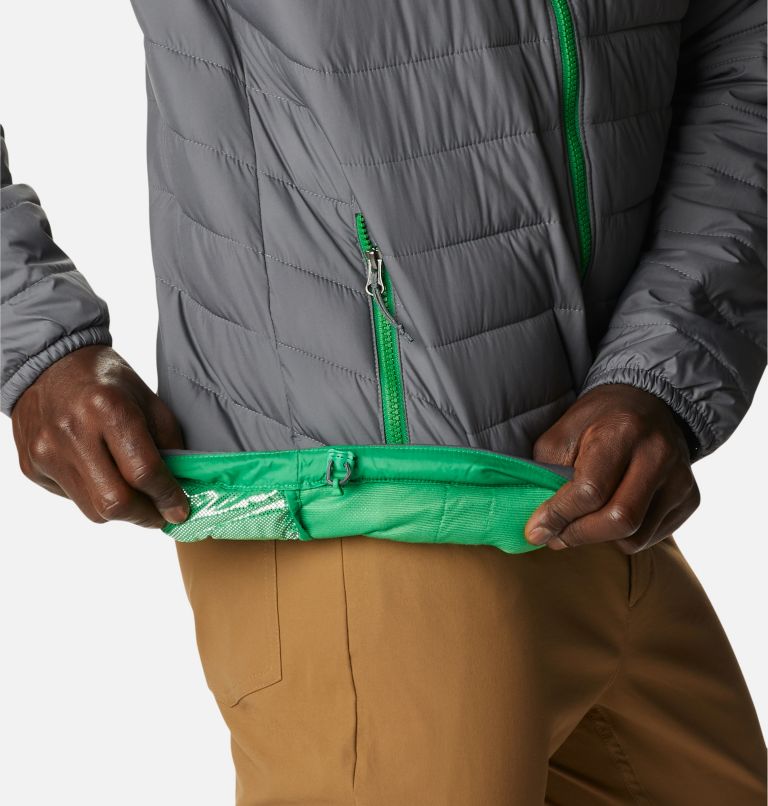 Men's Collegiate Powder Lite Jacket - Oregon, Color: UO - City Grey, image 6