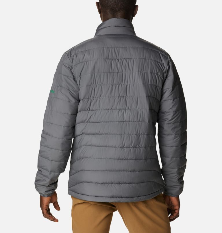 Men's Collegiate Powder Lite Jacket - Oregon, Color: UO - City Grey, image 2