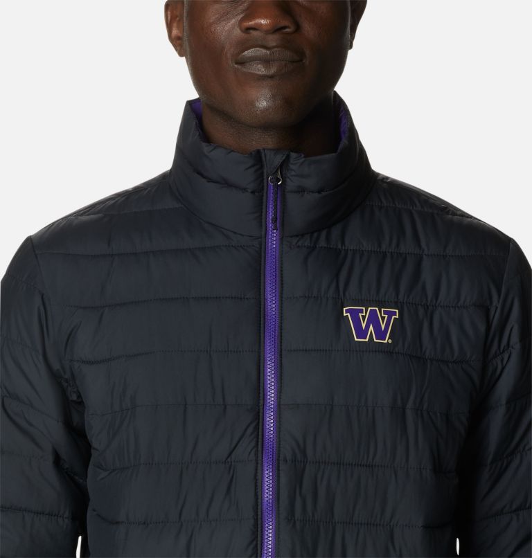 Men's Collegiate Powder Lite Jacket - Washington, Color: UW - Black, image 4