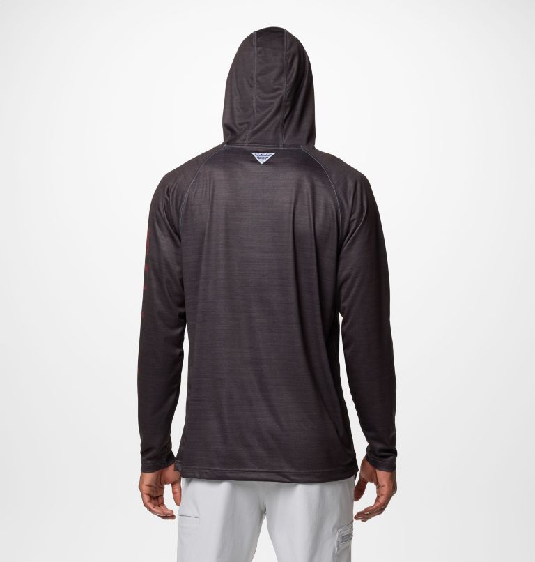 Men's Collegiate PFG Super Terminal Tackle Hoodie - Texas A&M, Color: TAM - Shark Heather, image 3