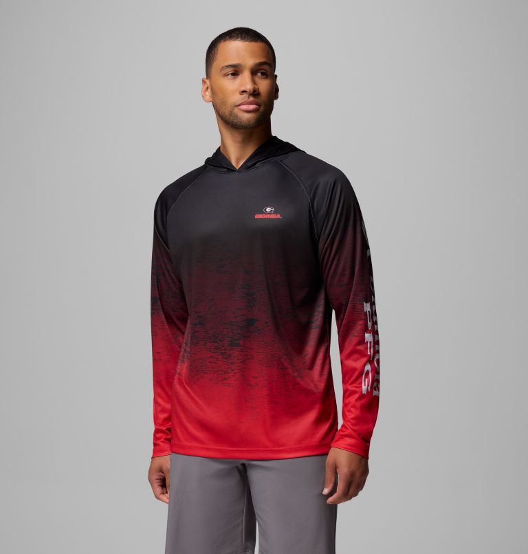 CLG Super Terminal Tackle Hoodie, Color: UGA - Black, Bright Red, image 1