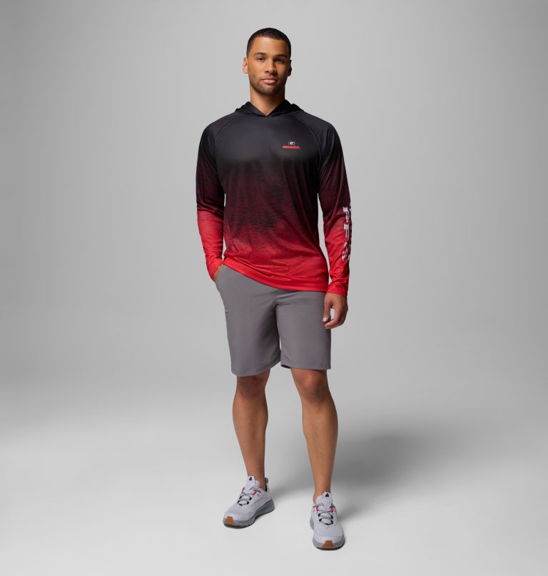 CLG Super Terminal Tackle Hoodie, Color: UGA - Black, Bright Red, image 2