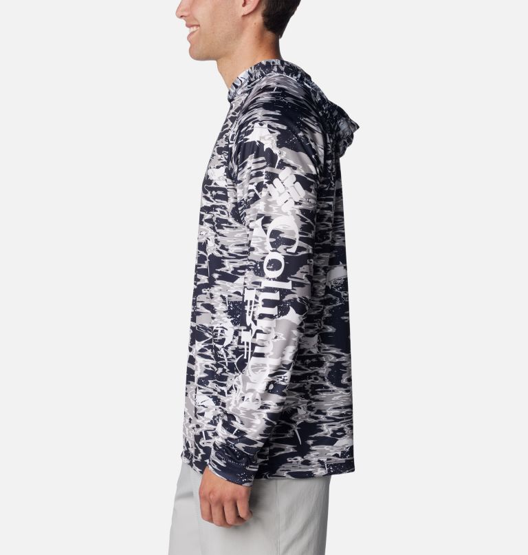 Men's PFG Super Terminal Tackle Hoodie - Dallas Cowboys, Color: DC - Collegiate Navy Rippled Print, image 3
