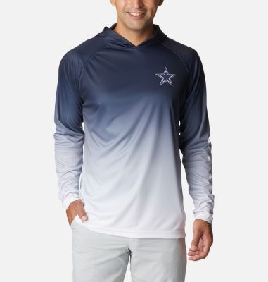 Men's Dallas Cowboys Columbia Heather Charcoal Terminal Tackle Omni-Shade  Raglan Long Sleeve T-Shirt