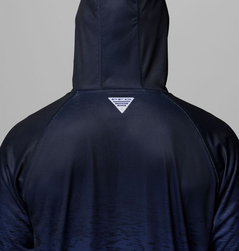 Men's Collegiate PFG Super Terminal Tackle Hoodie - North Carolina, Color: Collegiate Navy, White Cap, image 6