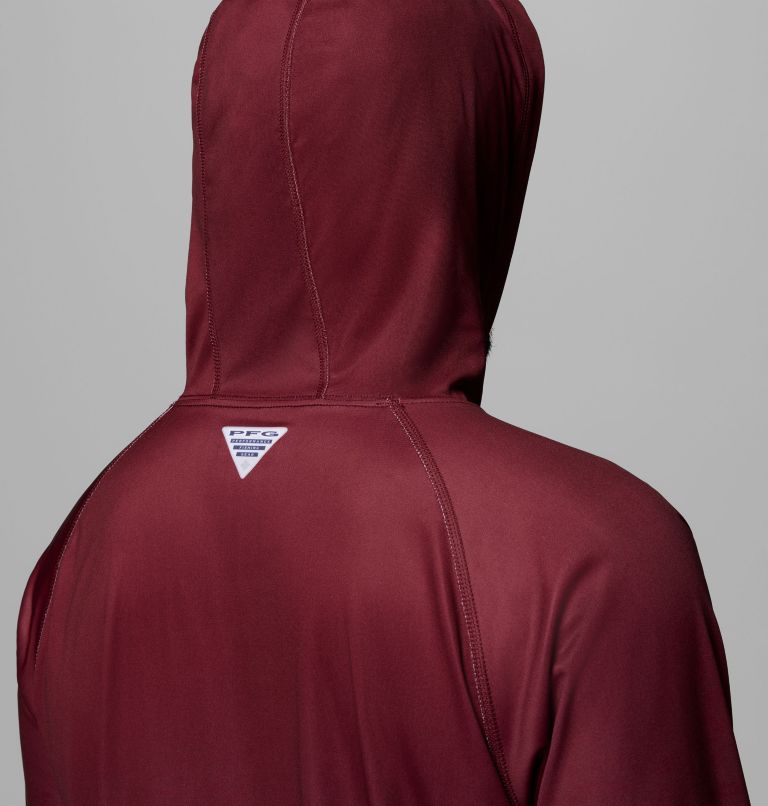 Men's Collegiate PFG Super Terminal Tackle Hoodie - Texas A&M, Color: TAM - Deep Maroon, City Grey, image 6