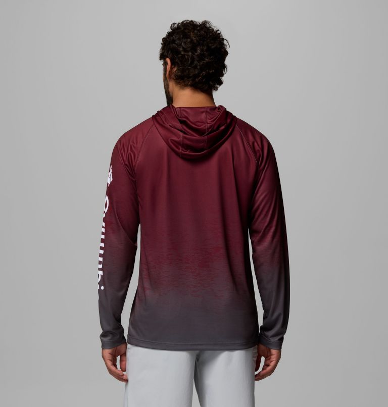 Men's Collegiate PFG Super Terminal Tackle Hoodie - Texas A&M, Color: TAM - Deep Maroon, City Grey, image 3