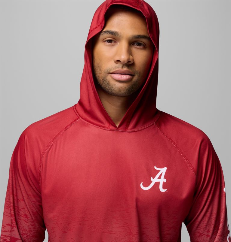 CLG Super Terminal Tackle Hoodie, Color: ALA - Red Velvet, Columbia Grey, image 5