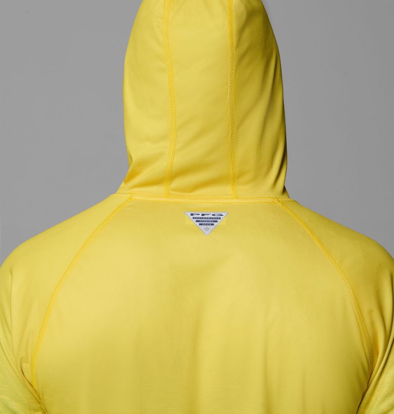 Men's Collegiate PFG Super Terminal Tackle Hoodie - Oregon, Color: Yellow Glo, Fuse Green, image 6